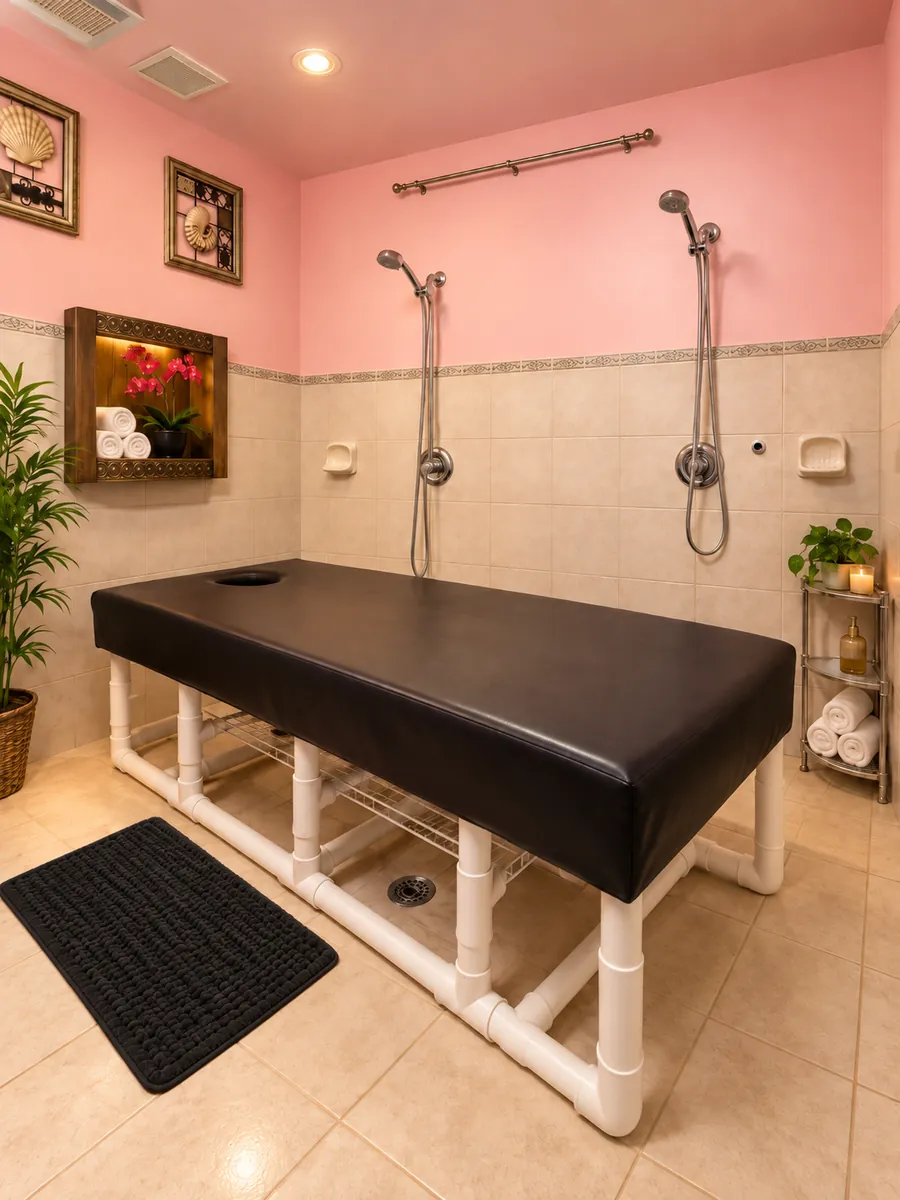 Shower room at Oasis LV Massage in Las Vegas, NV