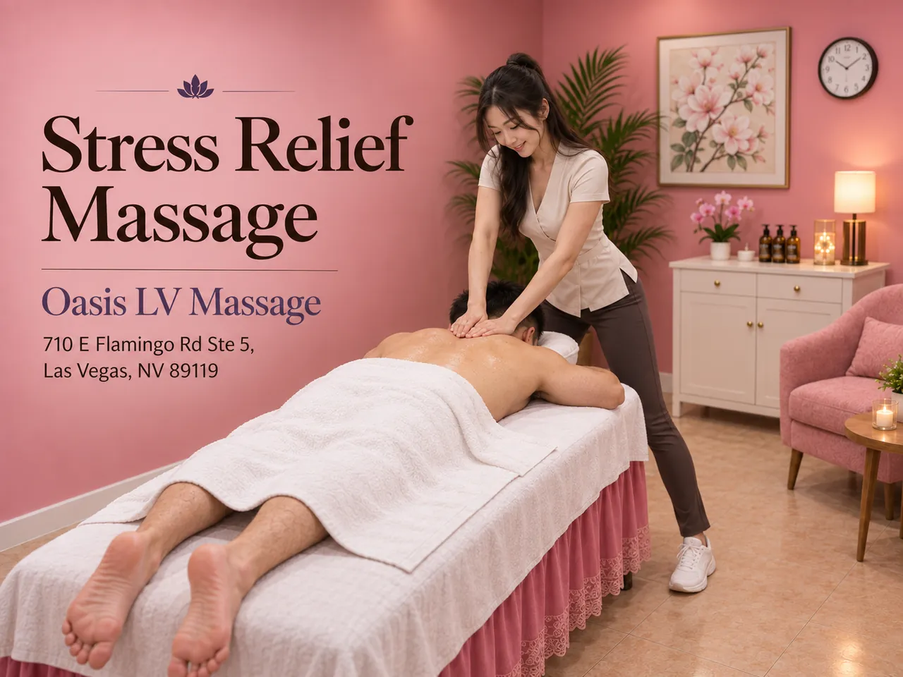 Stress Relief Massage in Las Vegas, NV at Oasis LV Massage